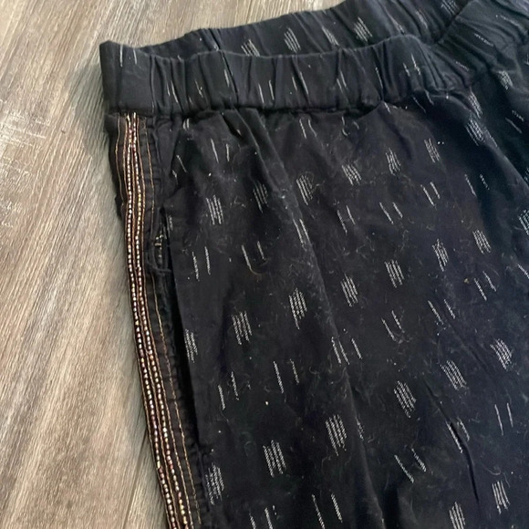 ANTHROPOLOGIE Ikat High Rise Beaded Beach Pants - Large - Picture 9 of 13